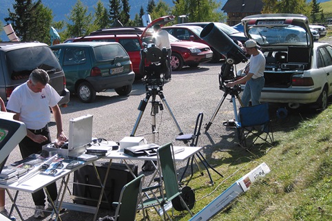 Internationales Teleskoptreffen auf der Emberger Alm
