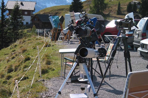 Internationales Teleskoptreffen auf der Emberger Alm